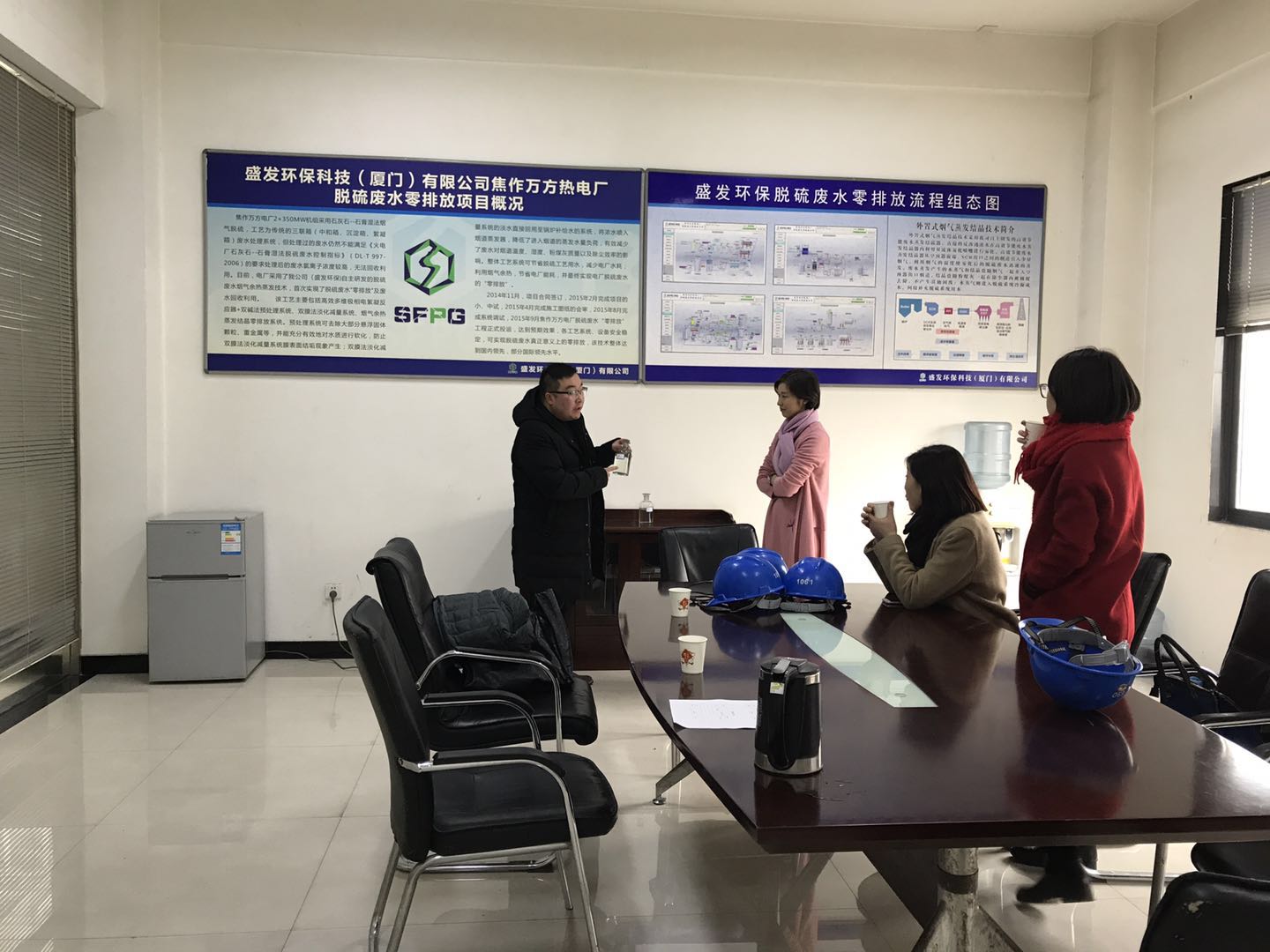 廣州中奧環(huán)保科技有限公司李總一行到焦作萬方項(xiàng)目部考察參觀